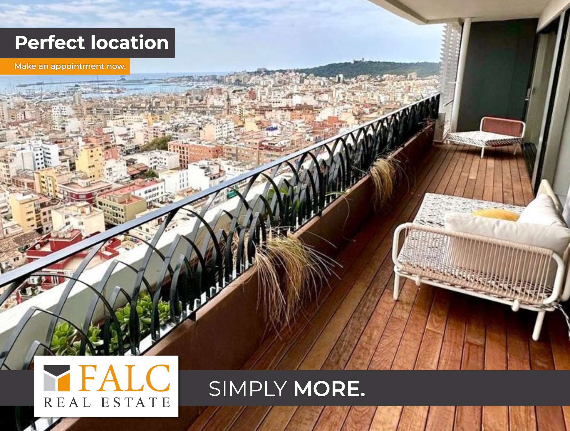 Balkon mit Meerblick